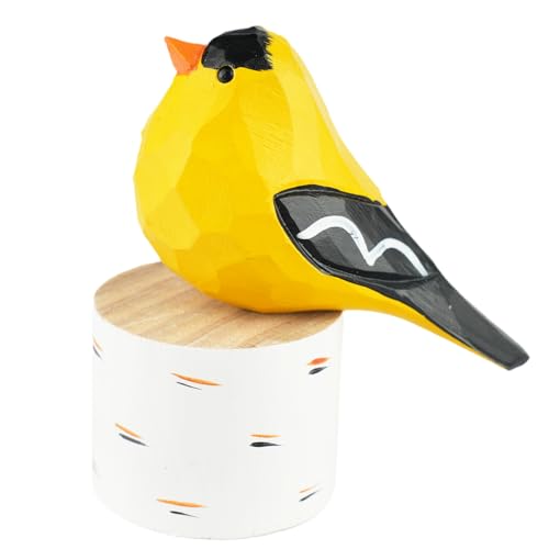 Imagen de VIPbuy Figuras de pájaros de madera hechas a mano