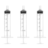 5cc Syringe Without Needle,（30Pack ）5ml Syringe, Oral Syringe 5ml, 5 Ml Syringe Without Needle for Scientific Labs, Individually Wrapp