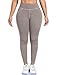 SEASUM Cargo Workout Leggings with Pockets for Women Scrunch Butt Lifting Gym Denim-Look Yoga Pants Gray XS
