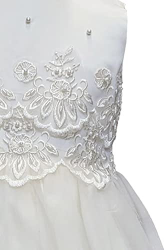 Ivory Rustic Flower Girl Dress Toddler - Lace Flower Girl Dresses for Wedding Vintage - Bestidos para Niñas de Boda3