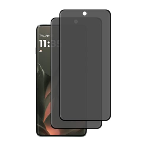 Verre trempé Motorola Moto Edge 2025 anti-espion : lot de 2 protections d'écran ultra-résistantes