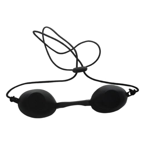 OUDQFCJ Gafas LPL Gafas de Bronceado de Seguridad Ajustables Protección Ocular Bronceador Protector Ocular UV Light Protectores Oculares Infrarrojos Gafas de Belleza Parche Ocular (Negro)