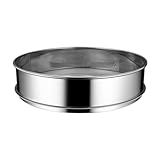 ULOVEJOY 粉ふるい 裏ごし ふるい メッシュ ステンレス製 フィルタースクリーン (20cm,濃厚)