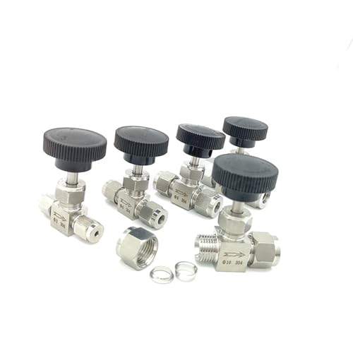 Vanne de régulation 4 mm inox 304 double virole raccord compression