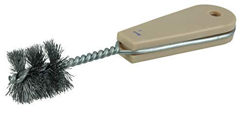 Image of Weiler 44085 6-1 /2 inch Length, 1-1 /8 inch Diameter, 1 inch Brush Length, Copper Tube Internal Fitting Wire Brush