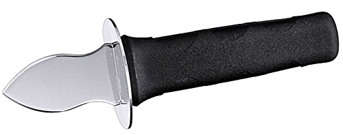 Professionale Extra geschärftem in acciaio inox 18/0, Coltello per ostriche con manico in glasverstärktem poliammide, con protezioni per dita, lunghezza: 17 cm – ERK