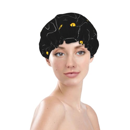 Bonnet de douche imperméable idéal pour protéger le brushing des cheveux longs