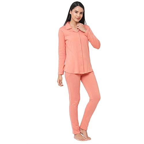 Image of Sweet Dreams Women's Cotton Printed Night Suit Set