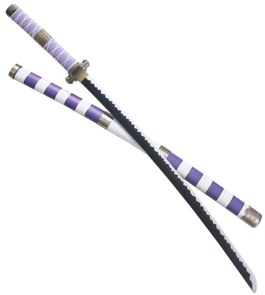 One Piece Sabre Luffy Katana en Bois - Lame Nidai Kitetsu Replique Presentoir