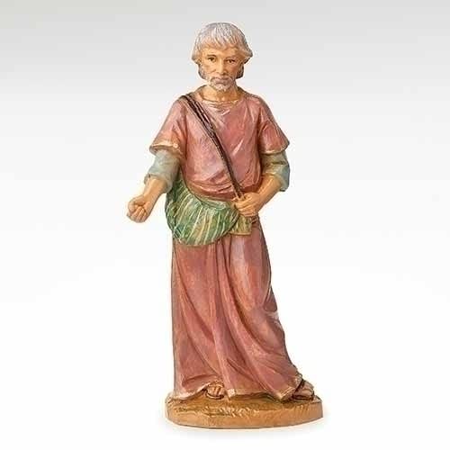 Figurine Obed Fontanini peinte à la main pour crèche de Noël