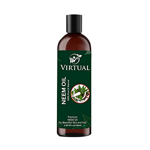 Image of VIRTUAL Pure & Natural Neem Oil For Skin, Face and Hair Care (100 ml)