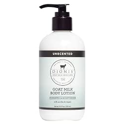Dionis Goat Milk Lotion for Dry Skin, Unscented, 8.5 oz