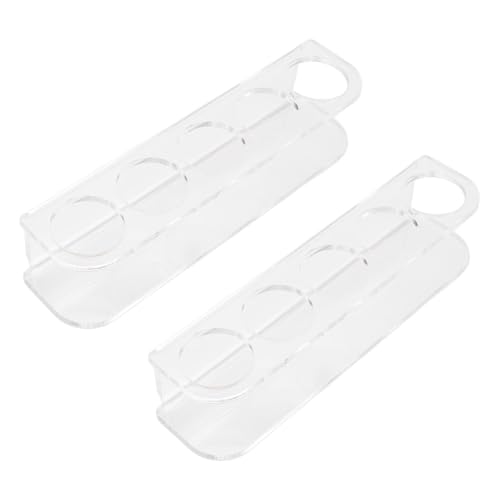 Jiawu Juego de 2 Soportes para Viales para Refrigerador, Contenedor de Almacenamiento de Viales Acrílico para Montaje en Pared, Fácil Instalación, Solución para Ahorrar Espacio para Laboratorio