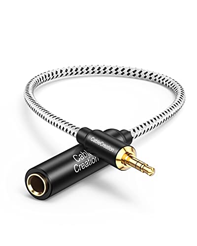 Amazon | CableCreation 1/4~1/8 ヘッドホンAUXアダプター 0.4m、TRS