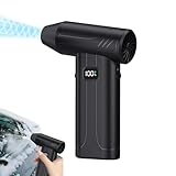 Lrtyui 電動エアダスター | 100000rpm ダスター,エアクリーナーとブロワ | デスク ワークショップ クリーニング ガレージ キャンピング アウトドア ガーデン ホーム パティオ用