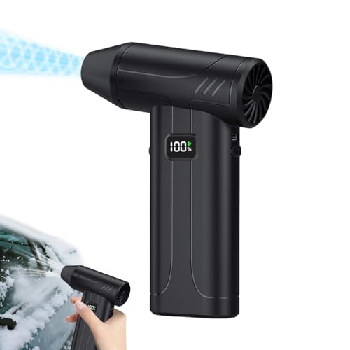 Soplador de polvo eléctrico, 100000 rpm, soplador de polvo portátil, para camping, hogar, exterior, limpieza del escritorio, garaje, taller, jardín, terraza
