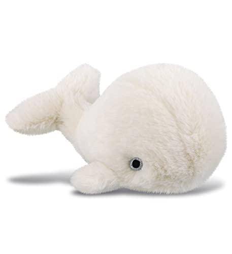 Image of DolliBu Plush Whale Stuffed Animal - Soft Huggable White Whale, Adorable Playtime Whale Plush Toy, Cute Ocean Life Cuddle Gifts for Kids and Adults - 7 Inches, -White 7''