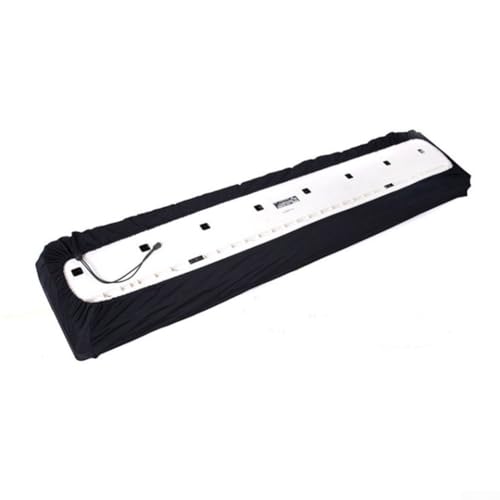 Honseadek Funda para teclado de 61 teclas, funda de órgano electrónico de 88 teclas para una protección completa, tela Oxford impermeable con ajuste elástico, para práctica musical y uso doméstico (98