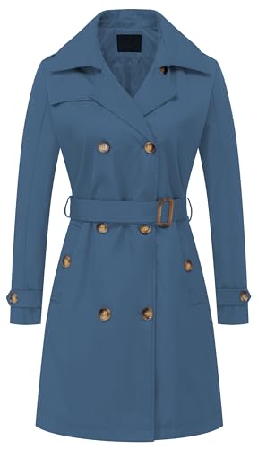 Amazon.com: Chrisuno Trench Coats Women Long Coat for with Hood
