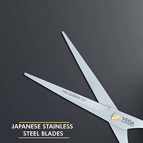 Image of VEGA PROFESSIONAL Pro Barber Cut 6.5 Inch Hair Cutting Scissor | Academy Line Stainless Steel Professional Hairdressing Scissors for Salon, Barber & Home Use | Sharp Smooth Blades (VPVSC-32)