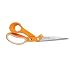 Fiskars 171010-1001 Amplify RazorEdge Fabric Shears, 10 Inch, Orange