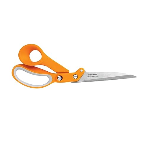 Fiskars Amplify RazorEdge Fabric Scissors - 10" Heavy Duty Fabric Shears with Ergonomic Handle - Orange - image 1