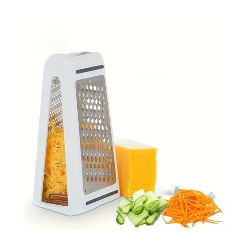 Rallador de queso de acero inoxidable doble cara con caja miniatura 1