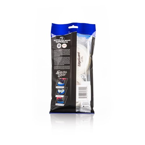 Image of Buff and Shine - EdgeGuard Foam Buffing Pads - White - 3 inch Polishing and Finishing Pad - Pack of 2