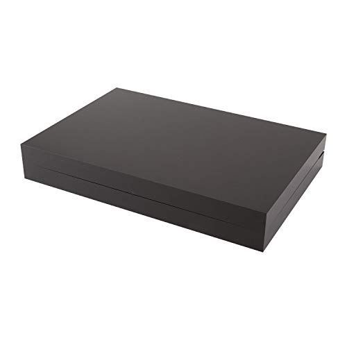 Juego de Backgammon Elegante TIZO 18” Lucite Negro miniatura 2