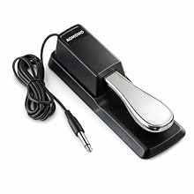 PLUG AND PLAY:This sustain pedal fits all digital pianos and electronic keyboards with standard 1/4"wtih 6.5 feet cable. Just plug the standard 1/4" stereo plug into your instrument and you're ready to control sustain. No drivers or batteries needed....