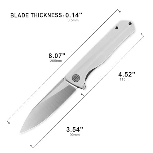 Image of Petrified fish PF818 3.54 inch D2 Steel Satin Blade Pocket Folding Knife