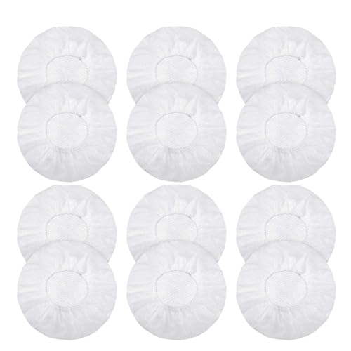 100 piezas de cubiertas desechables antideslizantes y resistentes al sudor de 100-120mm, blanco, para auriculares miniatura 1