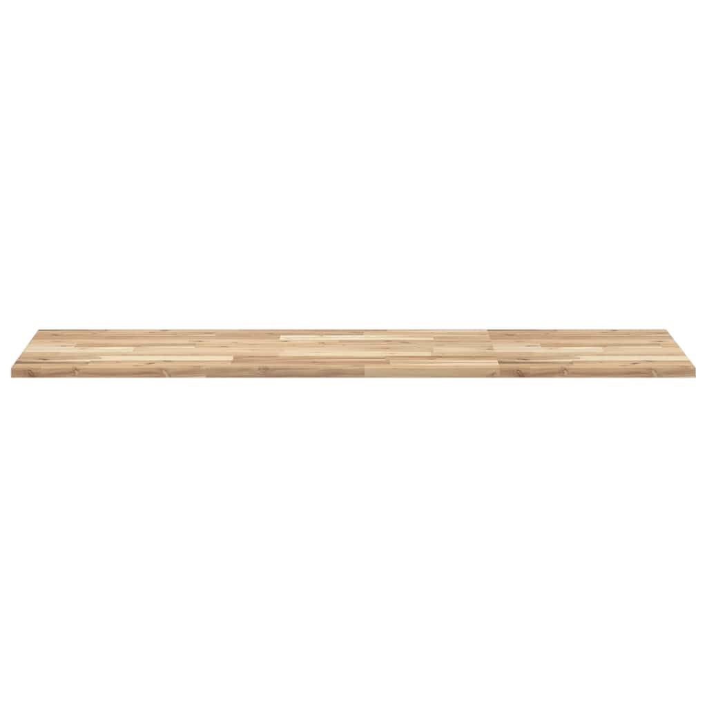 Blat stołu z drewna akacjowego, prostokątny, 160 x 50 x 2 cm, lite drewno, nieobrobione, trwały, na stół jadalny, biurko lub stół biurowy, wszechstronne zastosowanie