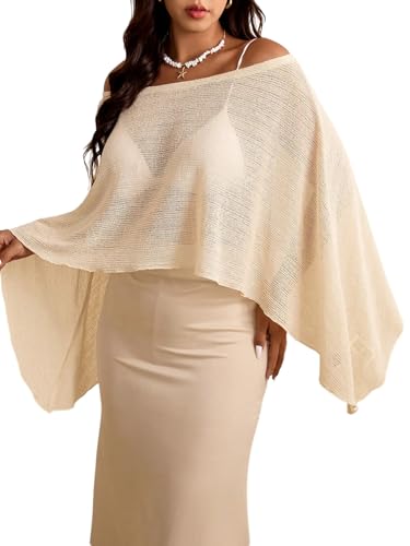 Milumia Women's Plus Size Lightweight Sheer Knit...