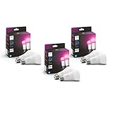 Philips Hue White and Color Ambiance A19 E26 LED Smart Bulb, Bluetooth & Zigbee Compatible (Hue Hub...