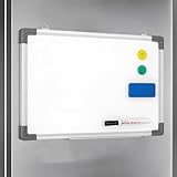 Bluelander Pizarron, Pizarrón Magnetico 90x60cm de Borrado en Seco, Incluye Plumón, Borrador, Kit de Instalación y...