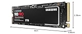 Samsung 980 PRO SSD with Heatsink 2TB PCIe Gen 4 NVMe M.2 Internal Solid State Hard Drive, Heat Control, Max Speed, PS5 Compatible, MZ-V8P2T0CW - Image 8