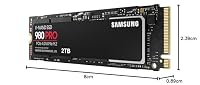 Samsung 980 PRO NVMe M.2 SSD mit Heatsink, 2 TB, PCIe 4.0, 7.000 MB/s Lesen, 5.000 MB/s Schreiben, Interne SSD mit Kühlkörper für Konsolen-Gaming, MZ-V8P2T0CW – Ansicht 9