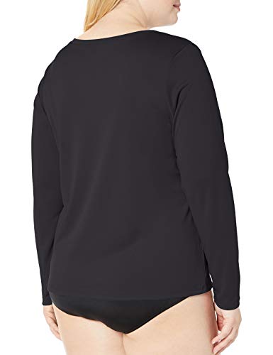 Kanu Surf Women's Plus-Size Solid UPF 50+ Long Sleeve Swim Shirt Rashguard2