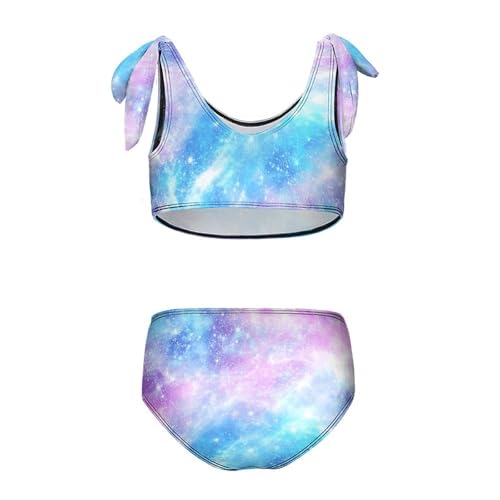 Girls Tankini Two Piece Swimsuit Set Bow Knot Detail Tropical Fruit Flamingo Bathing Suit Swimwear for Summer Beach2