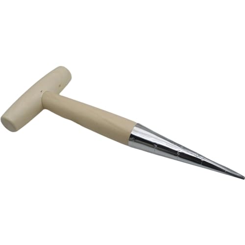 Herramienta para sembrar semillas Garden Hand Dibber acero y madera miniatura 5