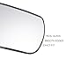 X AUTOHAUX Car Rearview Right Passenger Side Mirror Glass Replacement W/Backing Plate Non-heated for Mazda 3 2004-2009 for Mazda 6 2006 2007 2008