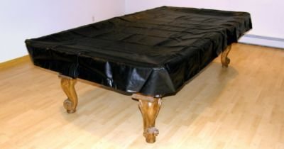 Iszy Billiards Pool Table Cover - Billiard Table Covers for 8 Foot Tables w/ Cotton Backing and Heavy Duty Vinyl - Pool Table Covers for Pets