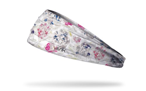 Image of JUNK Brands Big Bang Lite Floral Headband - Moisture-Wicking, Performance Fabric, Non-Slip, Sports Sweatband for Men & Women