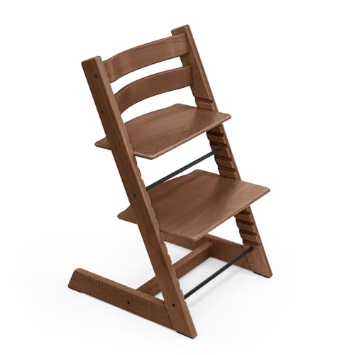 Silla Tripp Trapp de Stokke, Warm Brown - Silla ajustable, evolutiva para recién nacidos, niños y adultos - Práctica, cómoda y ergonómica