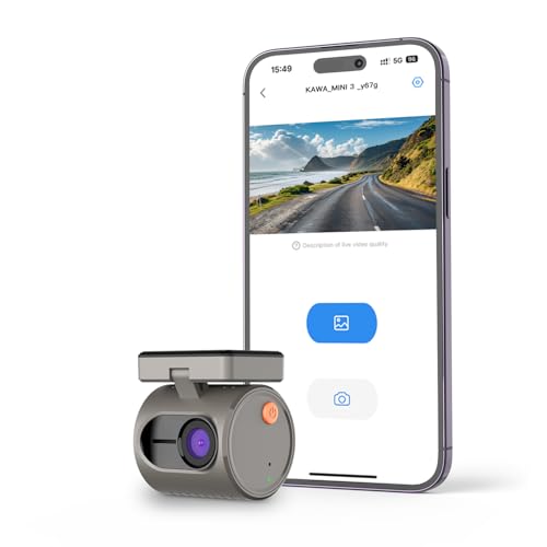 KAWA Tiny Dash Cam, 1296P QHD Mini Car Camera DashCam - Voice...