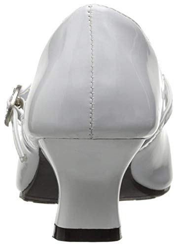 Swea Pea & Lilli Girl's Peep Toe Dress Shoe with Satin Flowers3