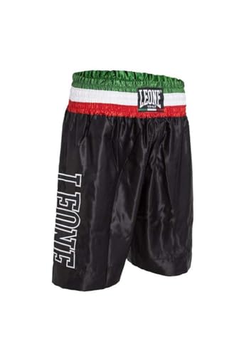 LEONE 1947, Pantalones Cortos De Boxeo, Negro, M, AB733