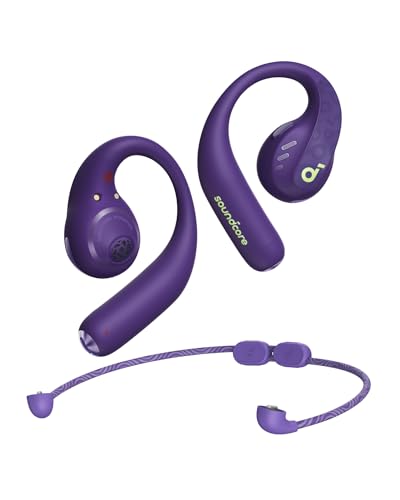soundcore by Anker AeroFit Pro Open-Ear Headphones, Ultra Comfort, Secure Fit, Ergonomic Design, Rich Sound with LDAC, Bluetooth 5.3, IPX5 Water-Resistant, 46H Playtime, App Control, Wireless Earbuds