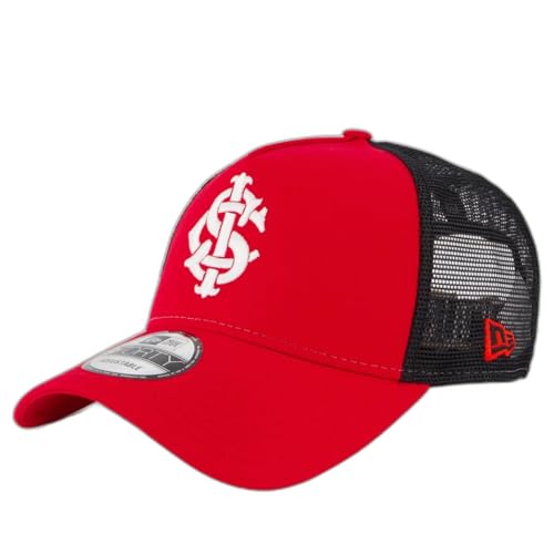 Boné New Era Internacional 940 Trucker Vermelho e Preto Único